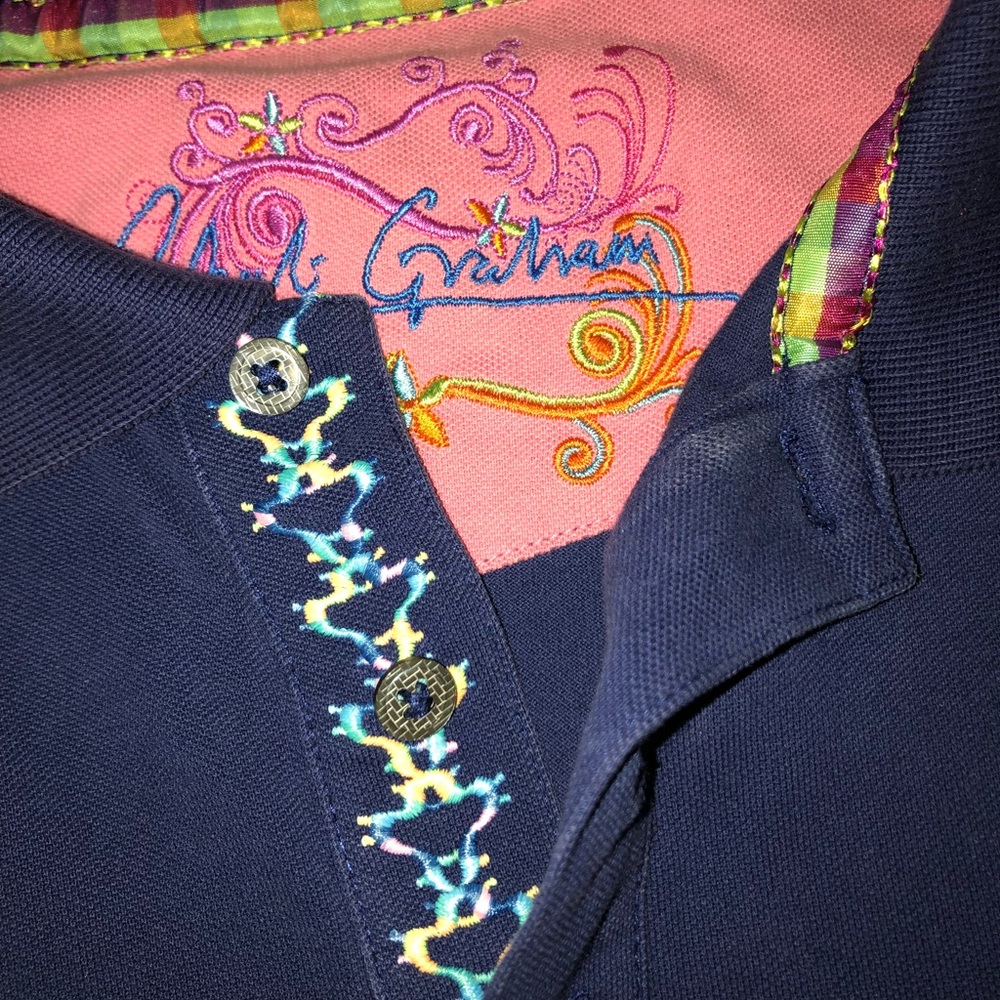 Robert Graham Polo Shirt Size XL